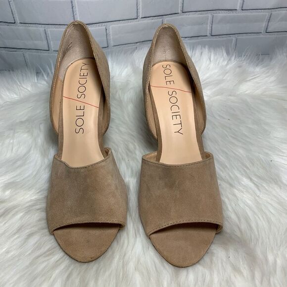 Sole Society Posy Kid Suede Pumps Size 9 - Picture 2 of 6